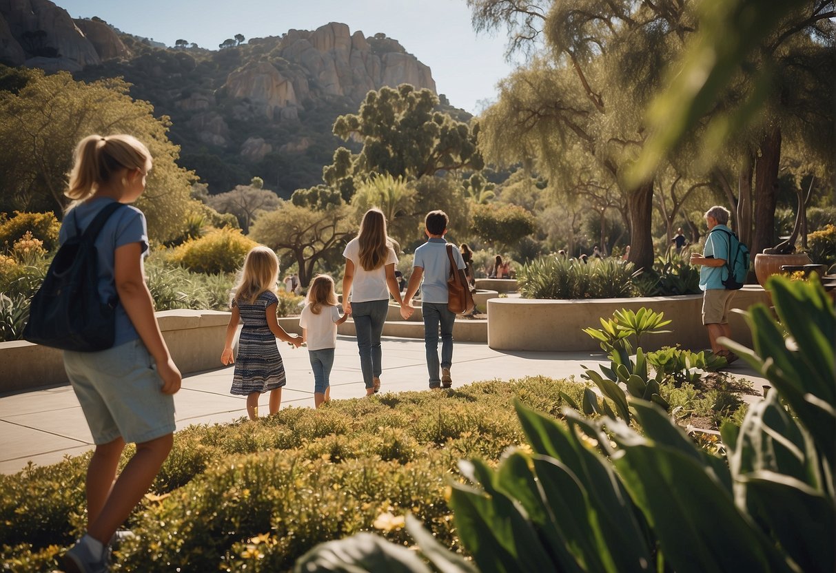 Families explore the Santa Barbara Zoo, visit the Museum of Natural History, and enjoy a picnic at the Botanic Garden