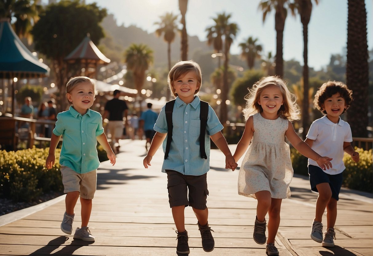 Families explore sunny California beaches, amusement parks, and outdoor adventures