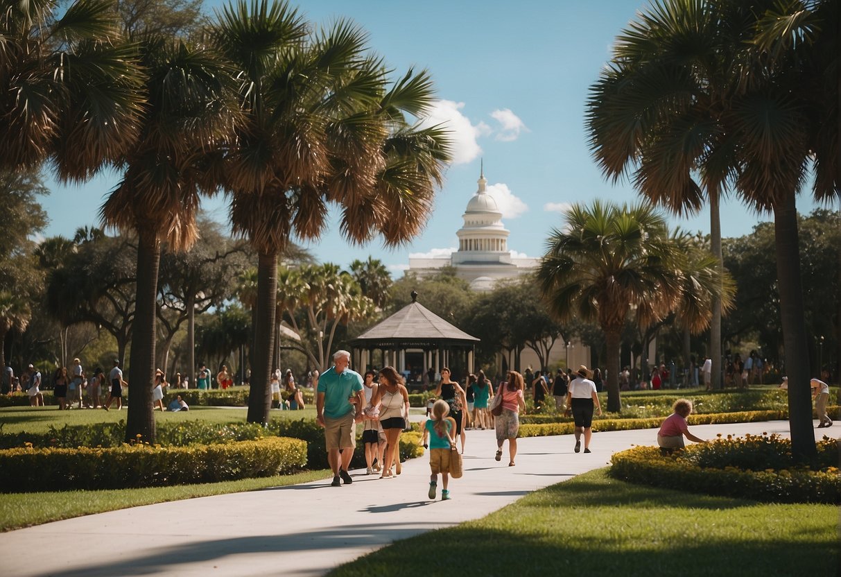 Families explore Tampa's vibrant outdoor and cultural attractions, from lush parks to interactive museums and lively festivals